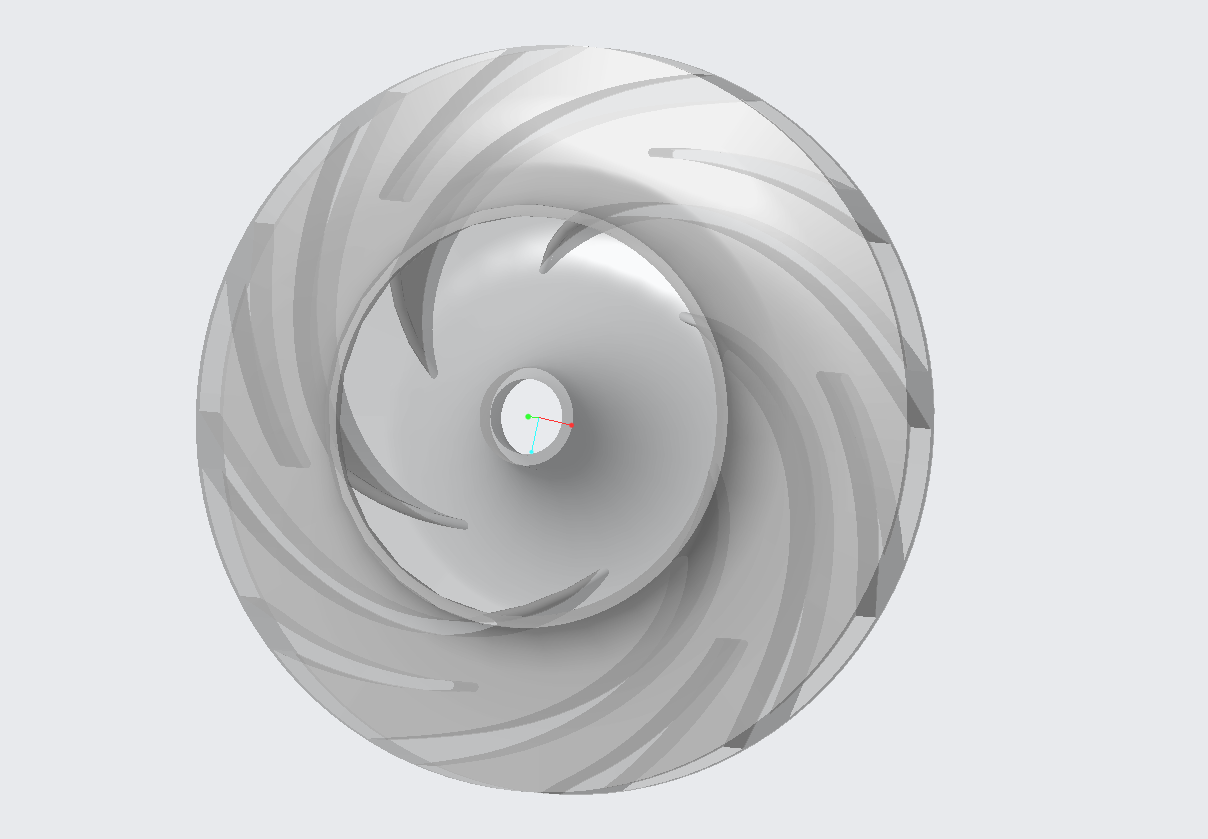 圆柱叶片叶轮建模视频教程